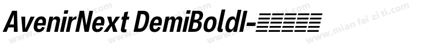 AvenirNext DemiBoldI字体转换